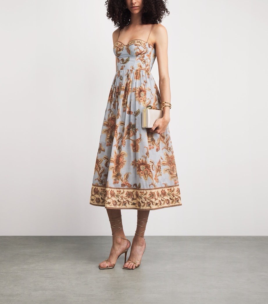 Zimmermann ASTER CORSET MIDI DRESS $ 995 Size 0