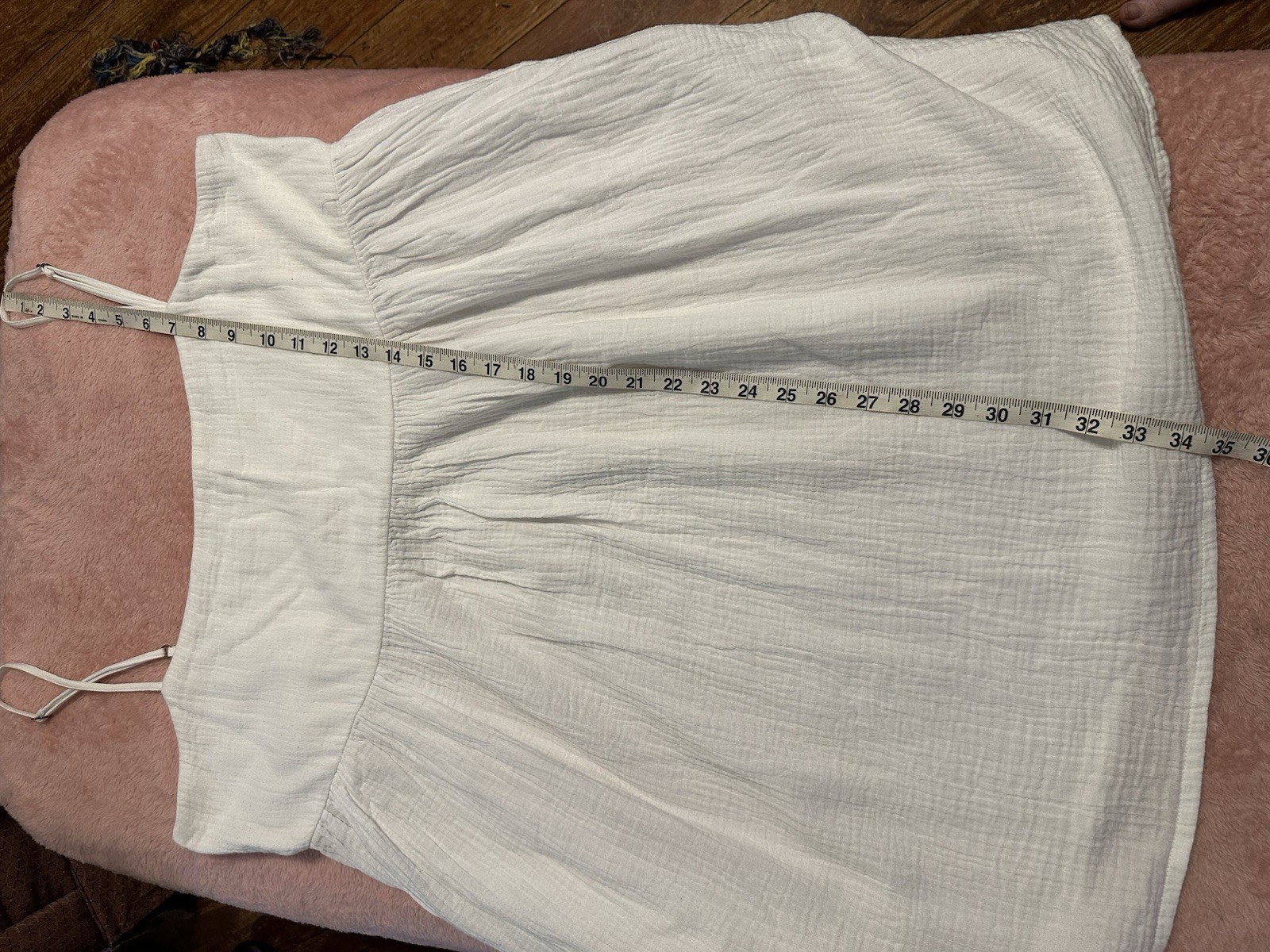 O’Neill White Double Gauze Babydoll Mini Dress Womens XXL Cotton Spaghetti Strap