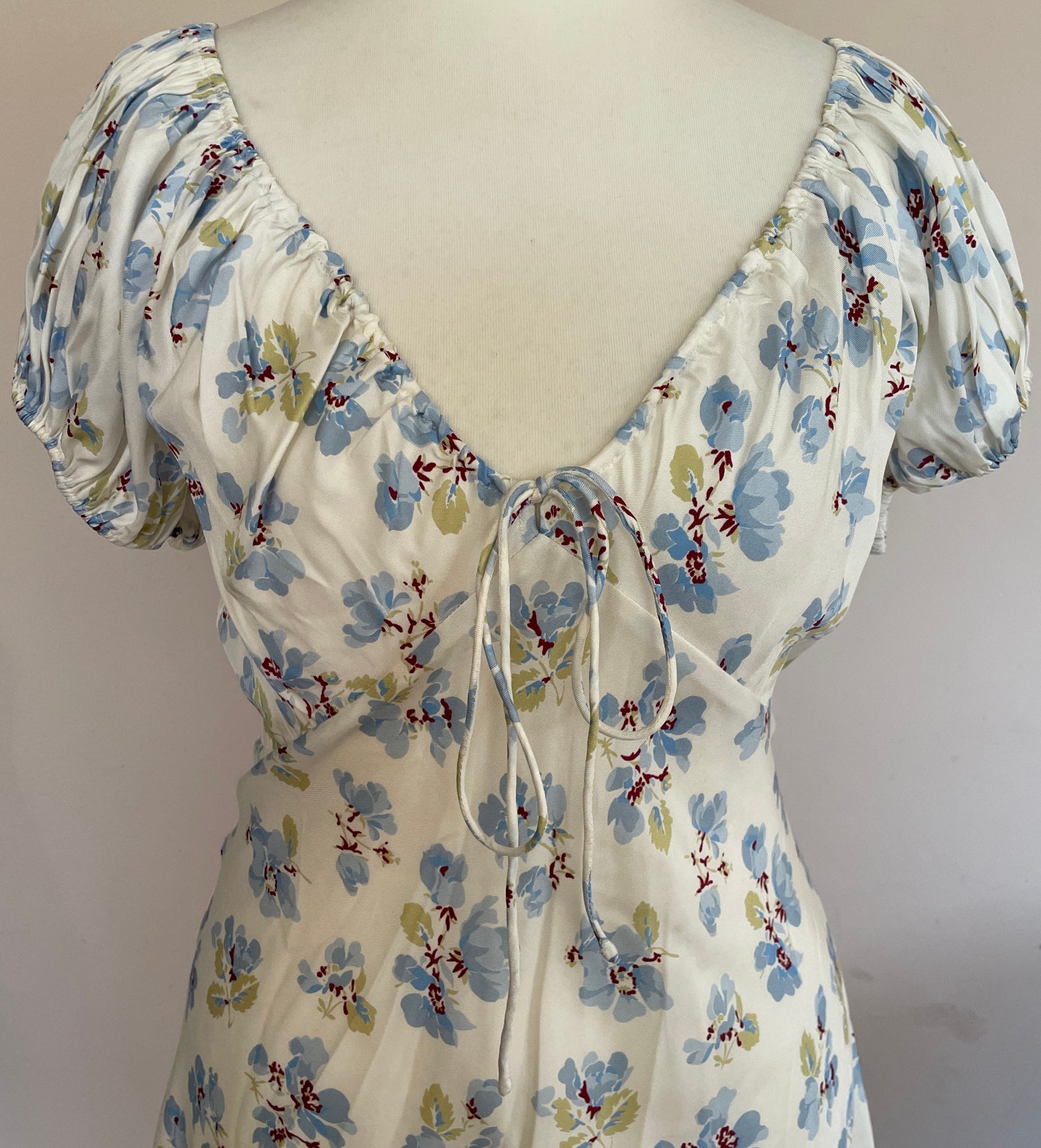 DOEN floral print silk-blend satin Sera mini dress