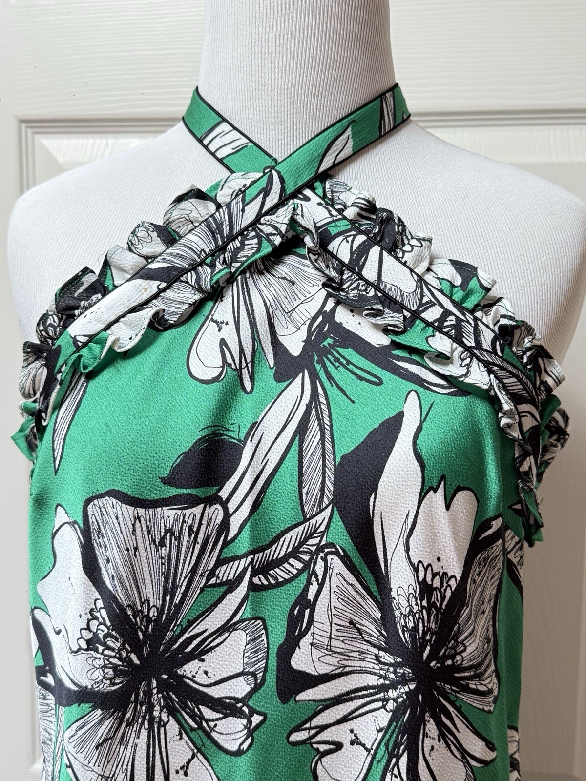 ALEXIS Bloom Dress Size Medium Ruffle