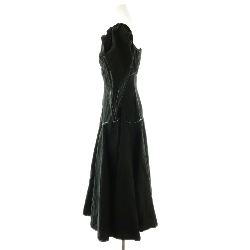 Rejina Pyo Celeste Dress Long Black Organic Cotton Size 8 with Tags