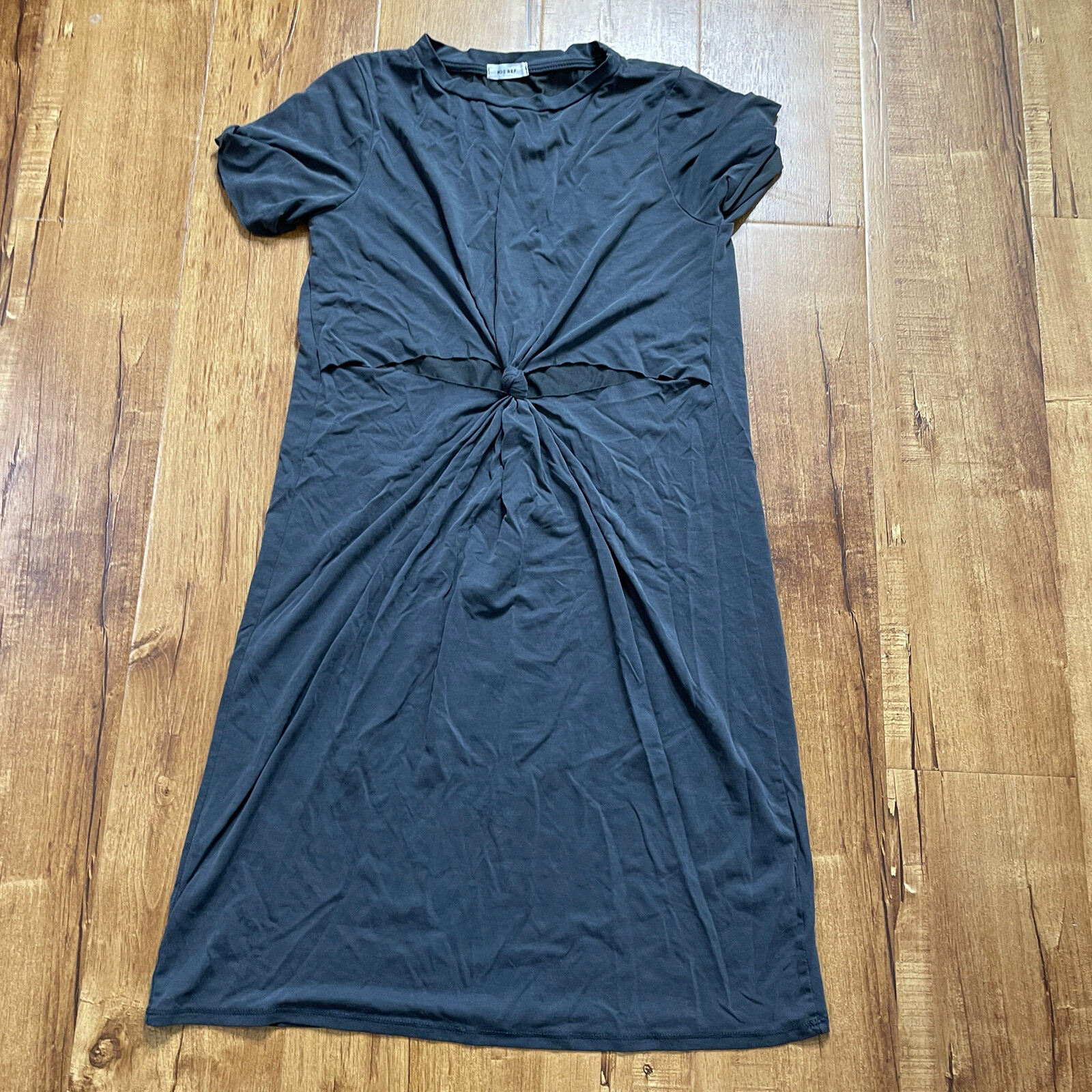 Mod Ref Gray Open Front Sides Midi Dress Medium? See Measurements Please