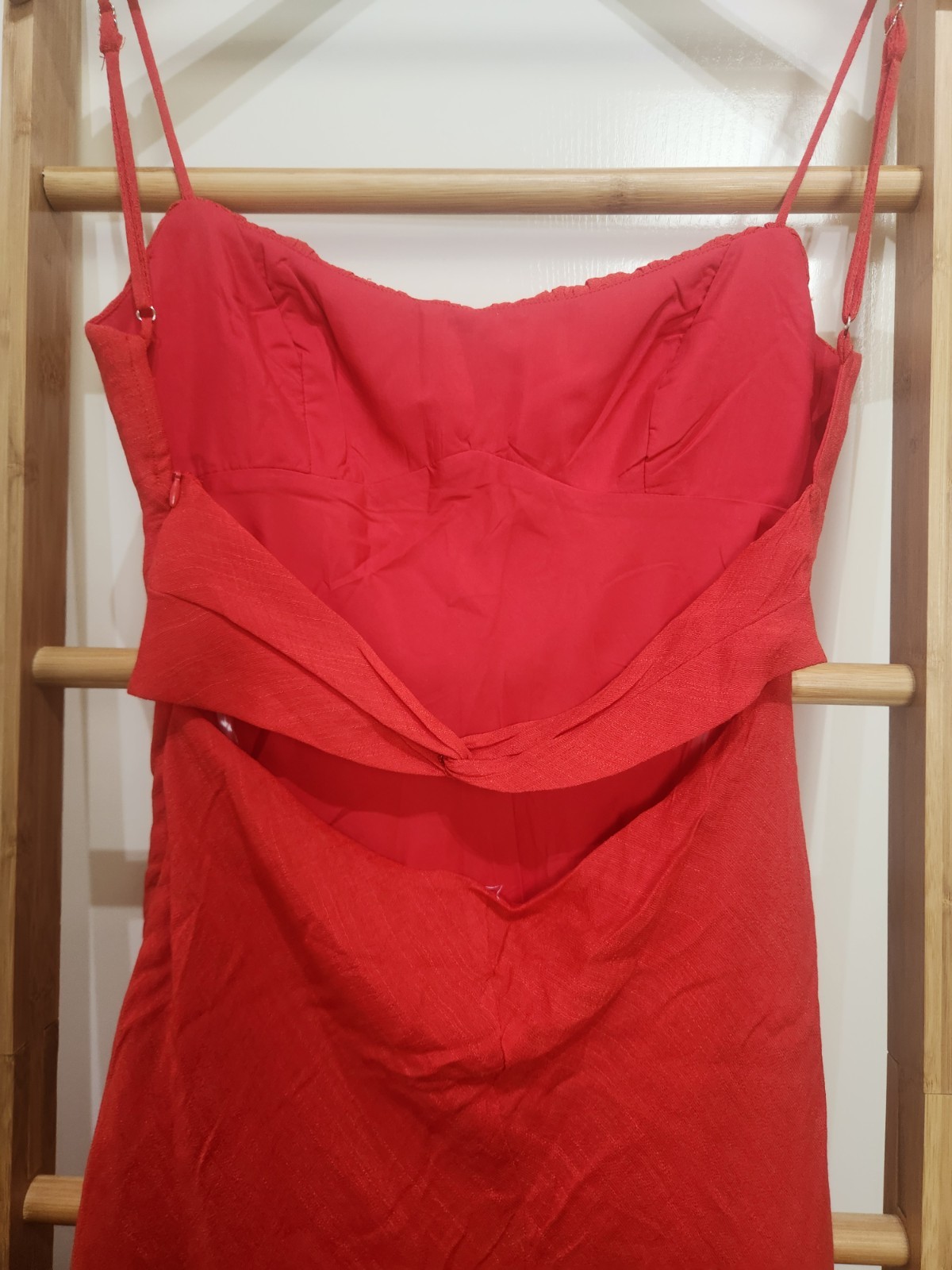 Billy J Red Spaghetti Strap Mini Party Dress Size 10