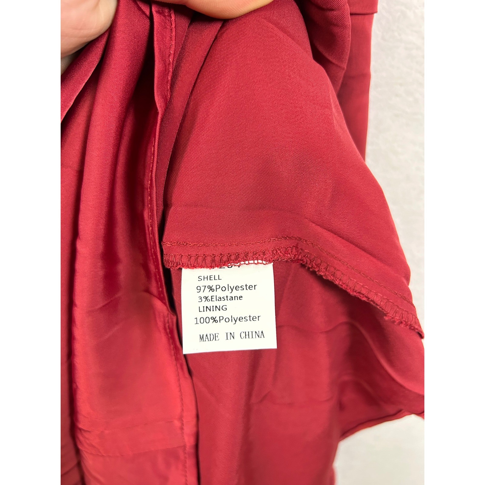 Kirundo Midi Dress Womens Small Burgundy New Puff Sleeve Satin A-Line Romantic