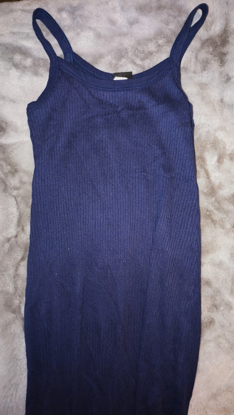 No Bounderies Navy Blue Maxi Dress Size L Spagetti Strap