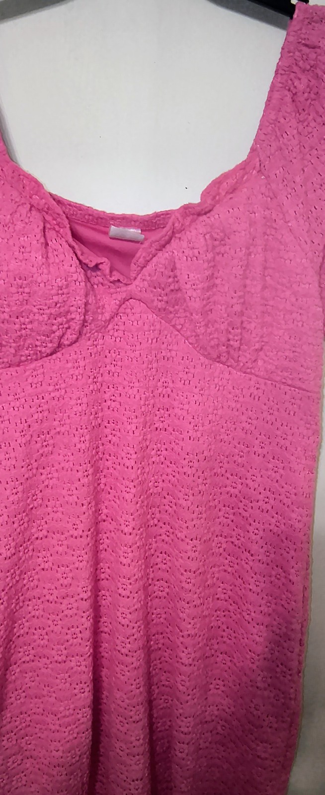 No Boundaries Pink Pico Stretch Lined Dress Size XL ( 15 To 17)
