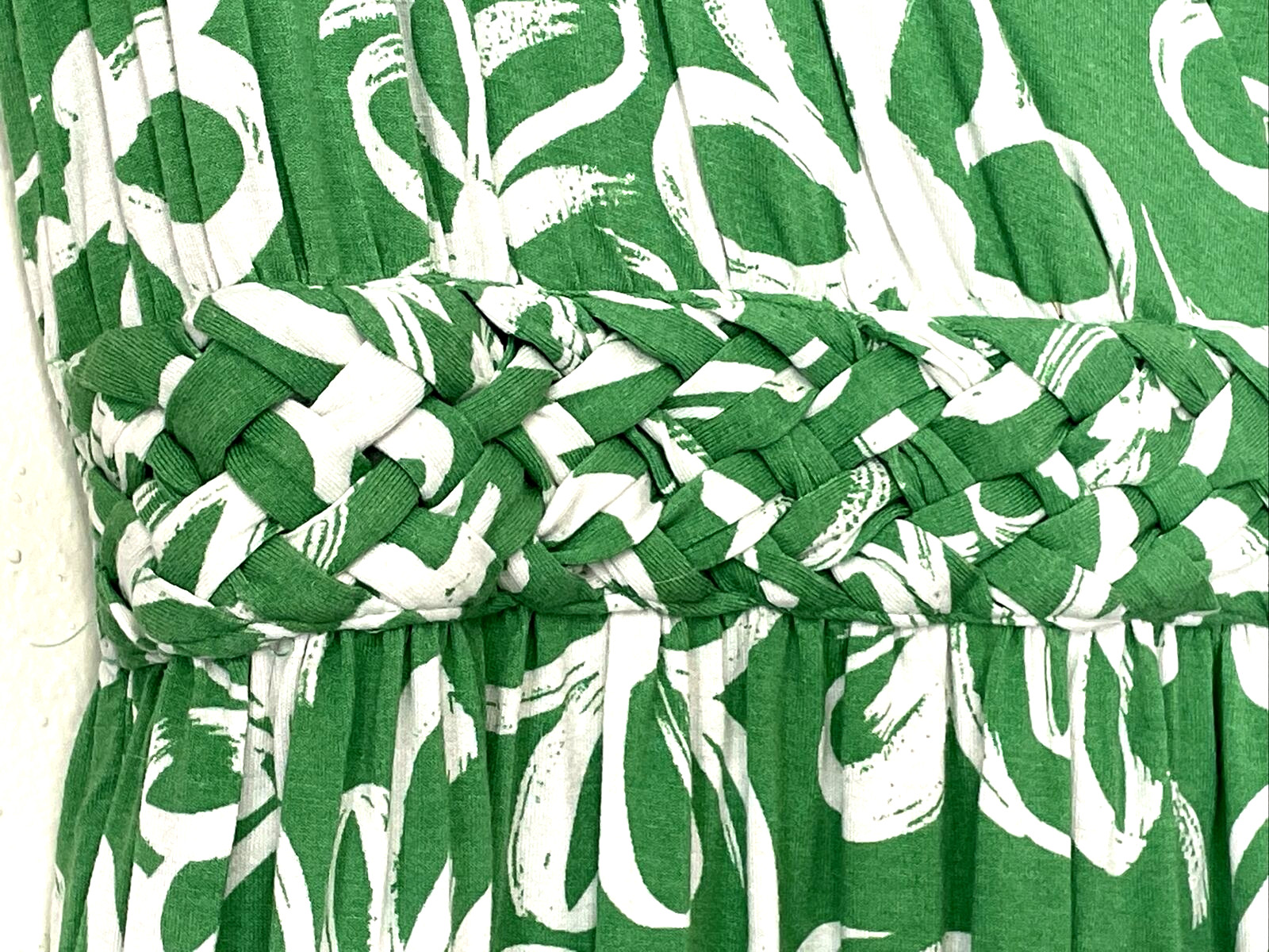 Harper 241 Green & White Maxi Sundress Size M (tagged S, check measurements!)