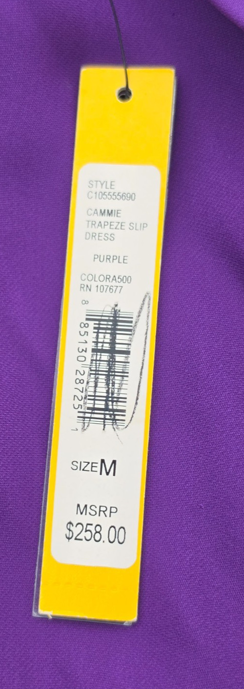 Alice + Olivia By Stacey Bendet Cammie Trapeze Slip Dress Women’s Medium Purple