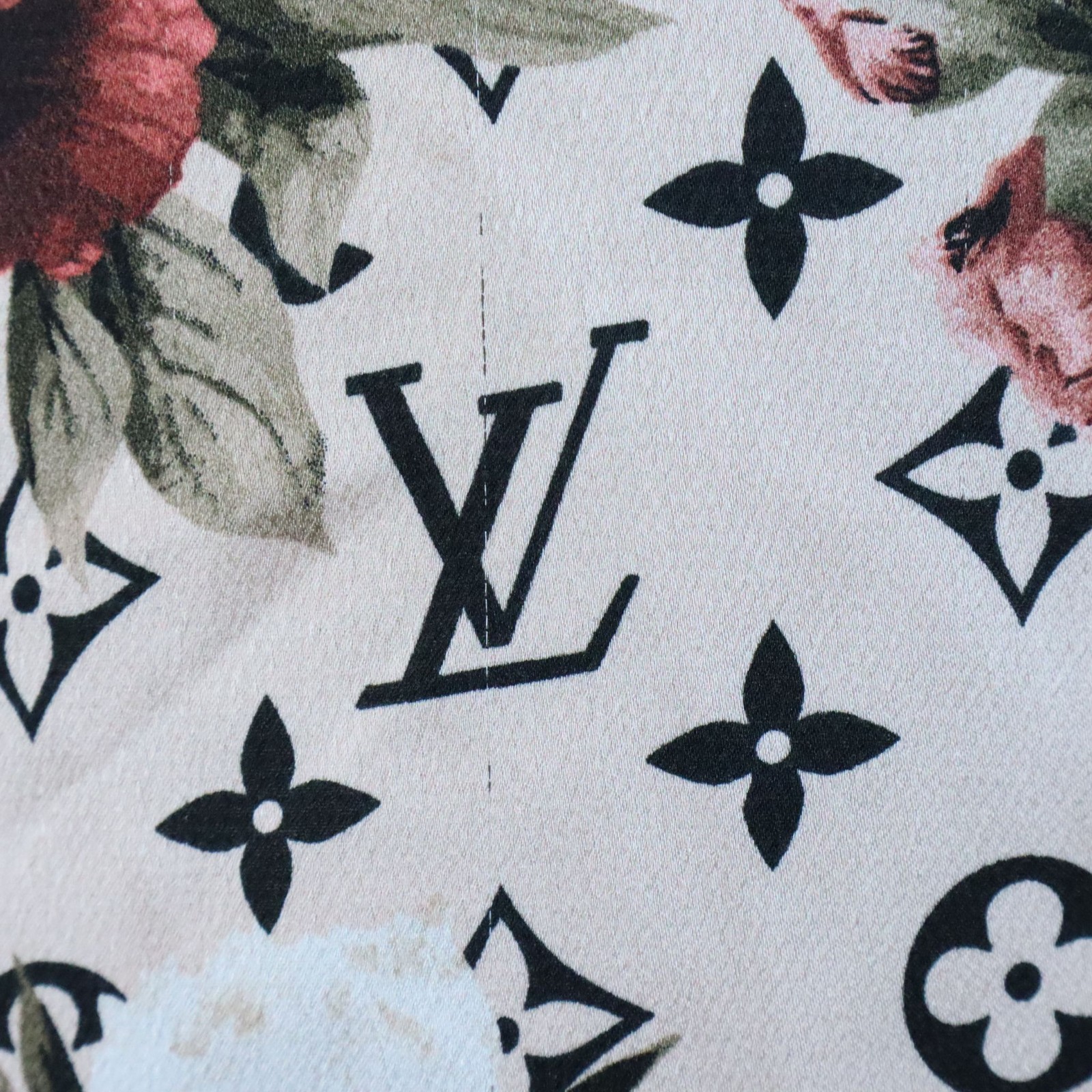 Louis Vuitton Pink Floral Monogram Shift Shirt Dress Button Up Women’s 42 US 10