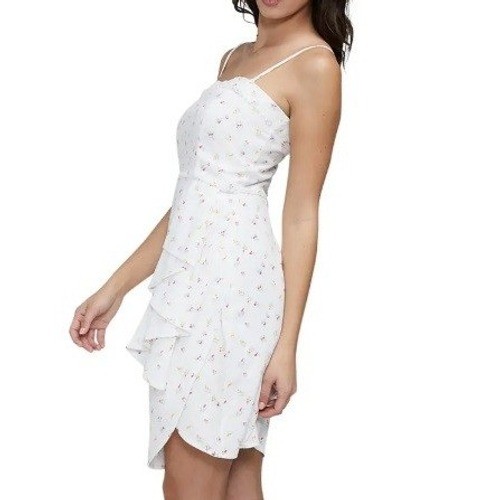 NEW Wildfox Valetta Drape Dress White Floral Daisy Small