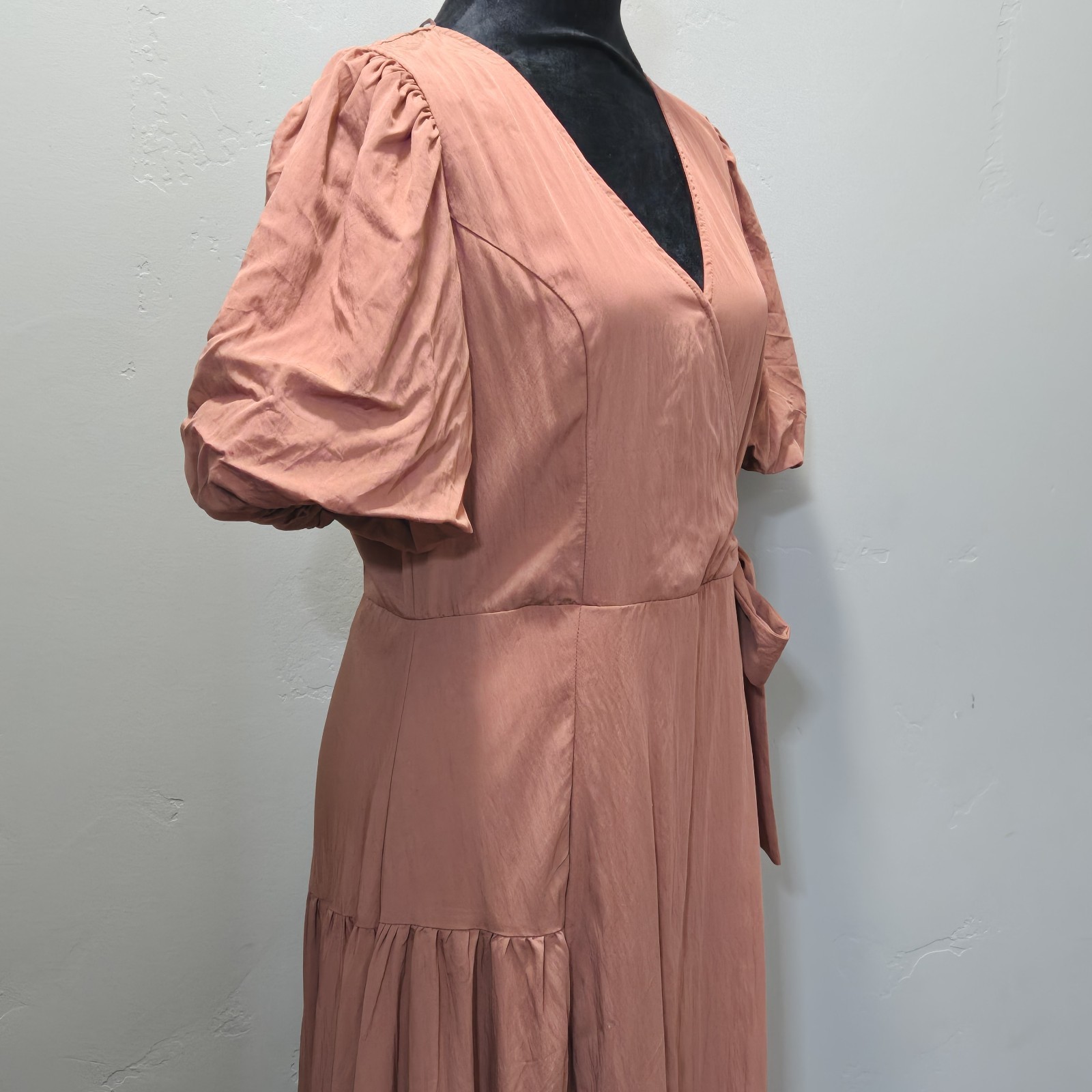 Bohme Maxi Dress Womens Sz Medium Rust Copper Bohemian Romantic