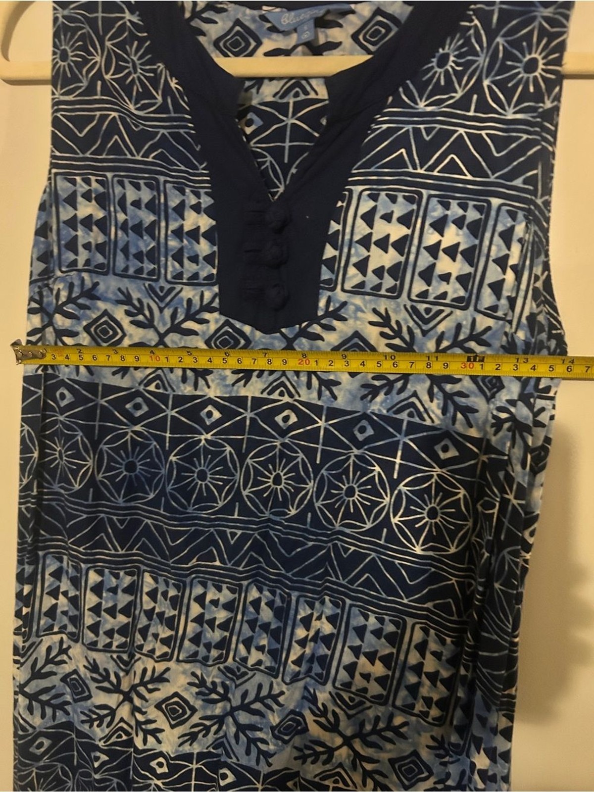Blue Ginger Batik Shift Dress