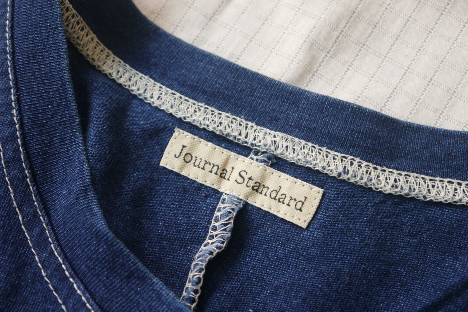 Journal Standard JS Work Indigo Blue 2 Pocket Dress Sz M Japan