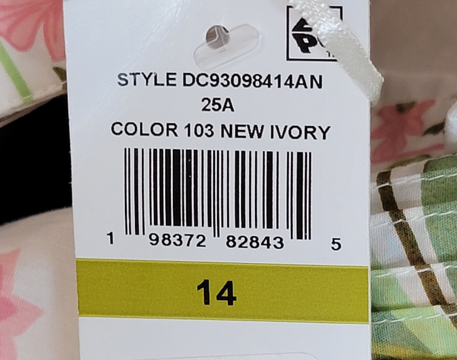 CeCe Print Pintuck Sleeveless Lined Midi Dress Women’s 14 New Ivory Pullover