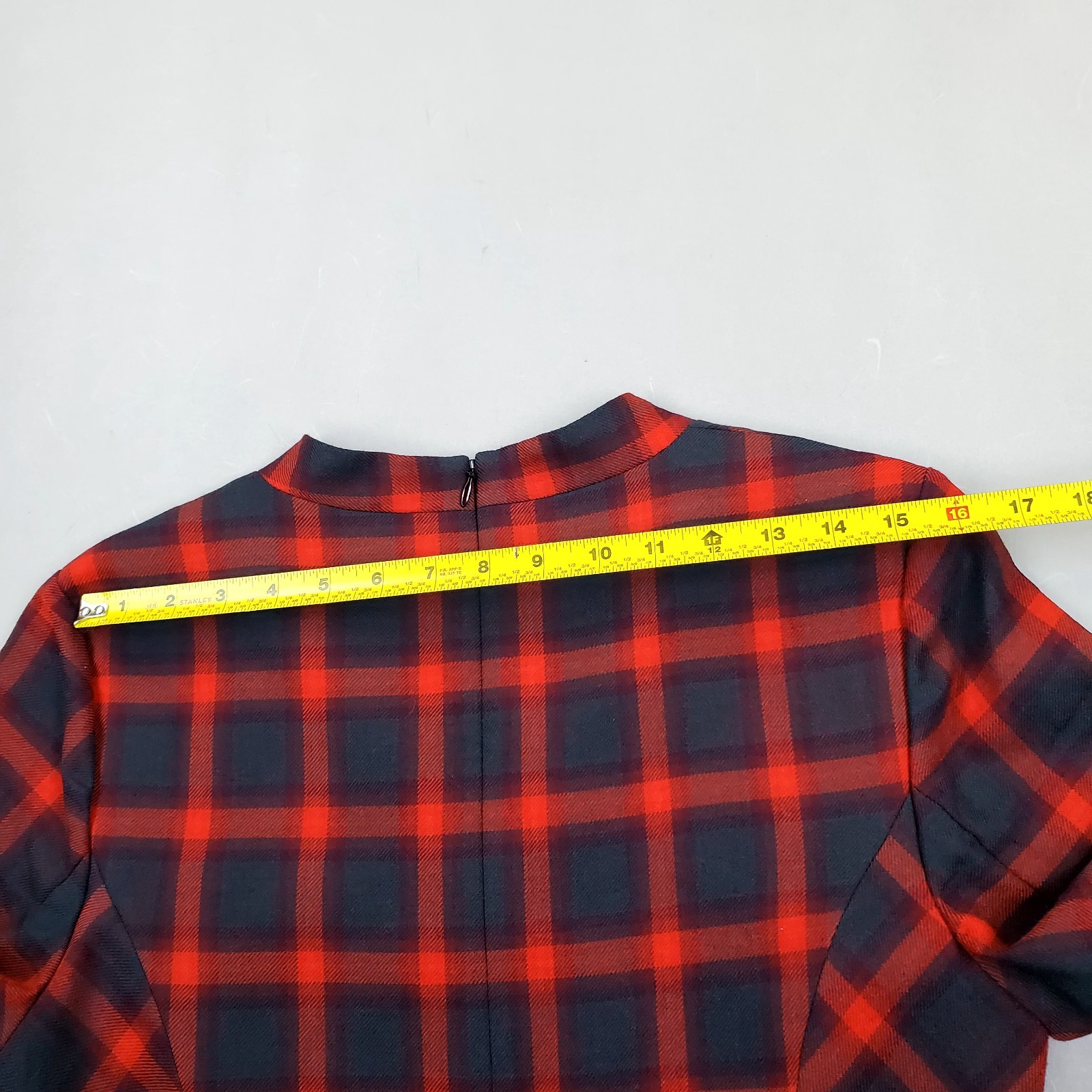 Pendleton 100% Wool Red Plaid Cunningham Tartan Jumper Lined Dress USA Made 14