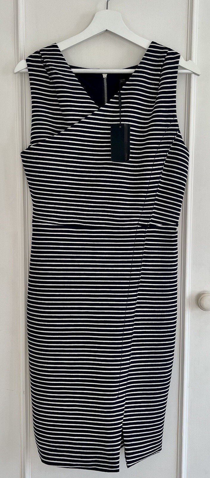 SFERA Navy and White Stripe Bodycon Dress Size Medium (New)