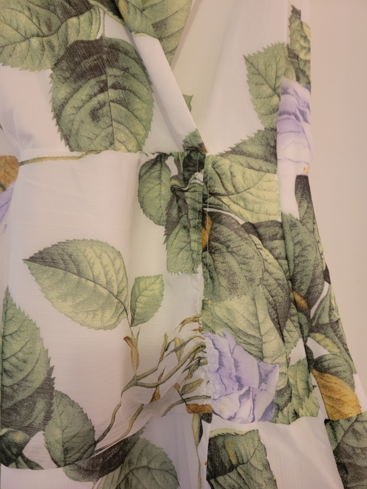 White House Black Market Ruched Midi Dress Forever Floral Hem Ecru NWT $170 8