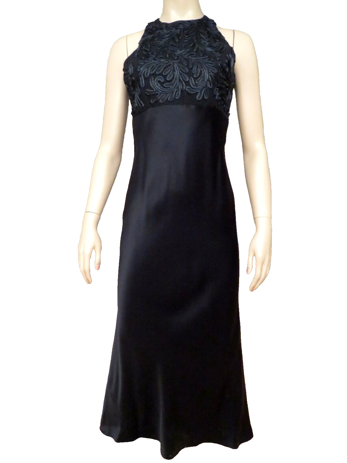Carmen Marc Valvo Gown Maxi Dress Size 4 S Embroidered Neiman Whimsigoth Fairy