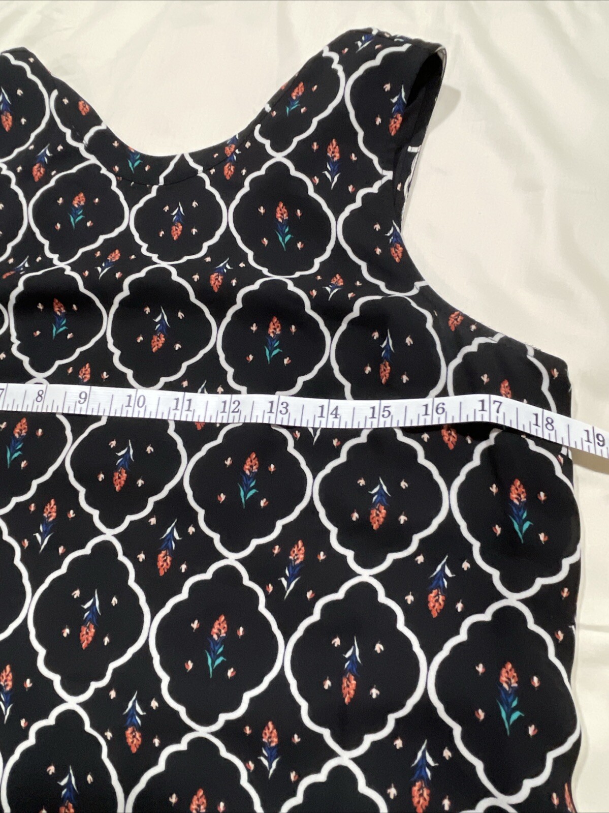 DR2 Daniel Rain Women’s Dress Lined Sleeveless Black Floral Size S