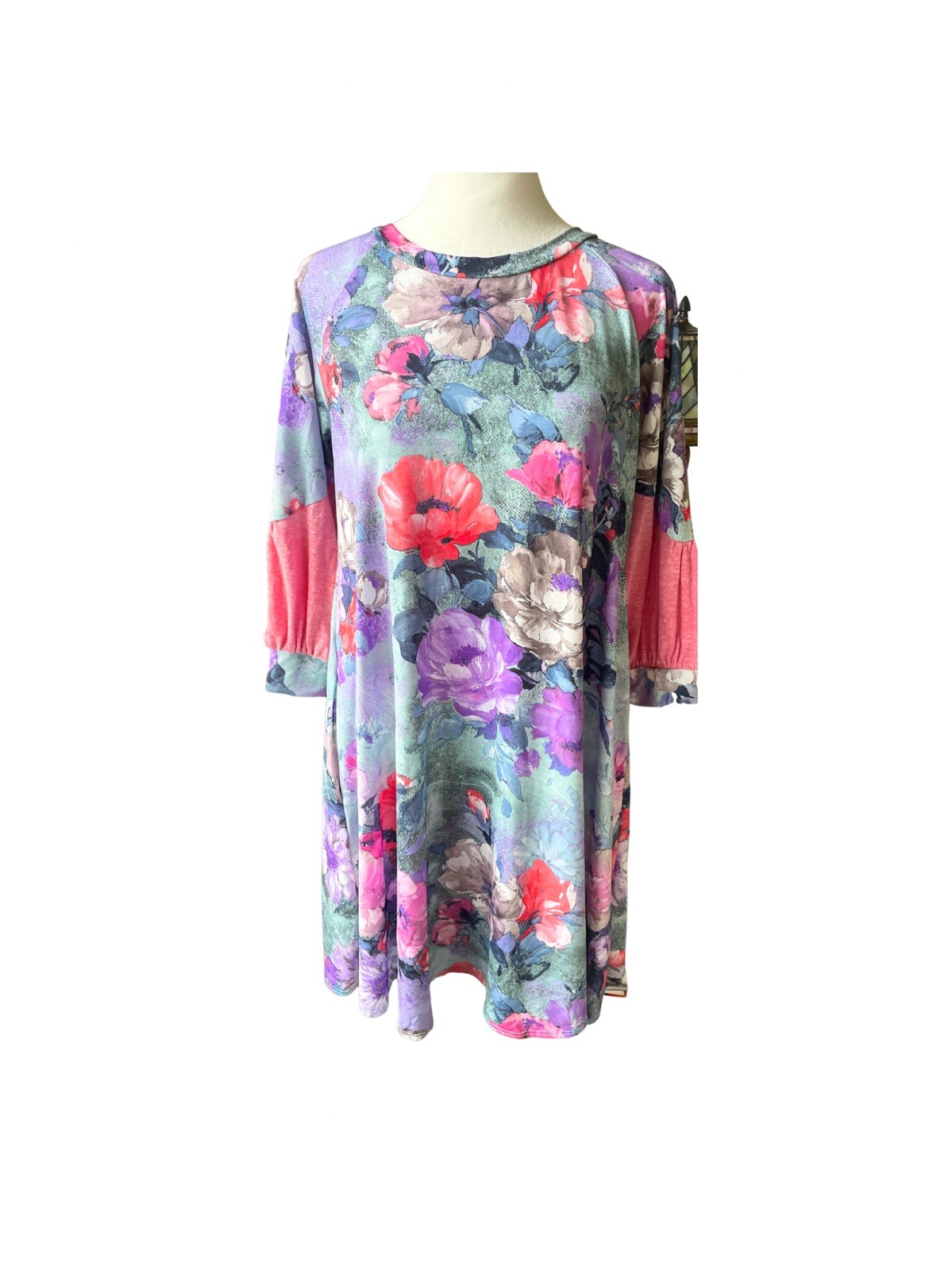 Justine Dress Size Medium Floral Print Midi Dress By Twisted Sour Boutique