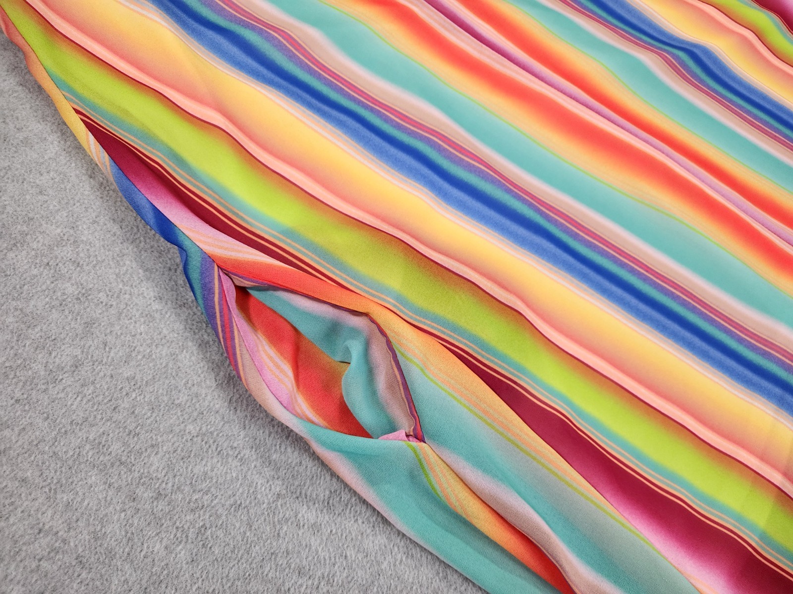 Fantastic Fawn Rainbow Strap Maxi Dress Size L Boho Pockets Lined Sundress Strip