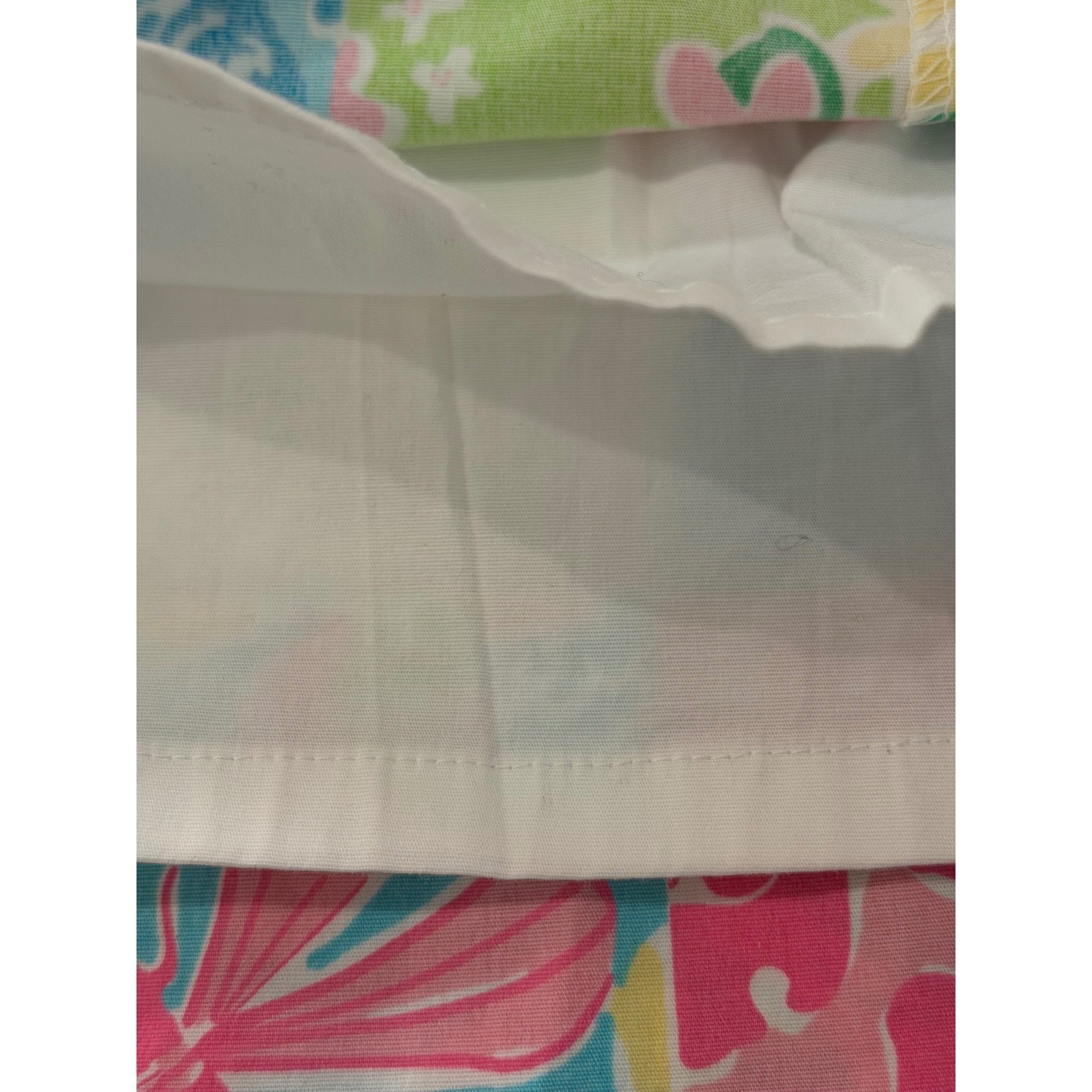 Lilly Pulitzer Vintage Patchwork Strapless Mini Dress Multi Color Floral Size 8