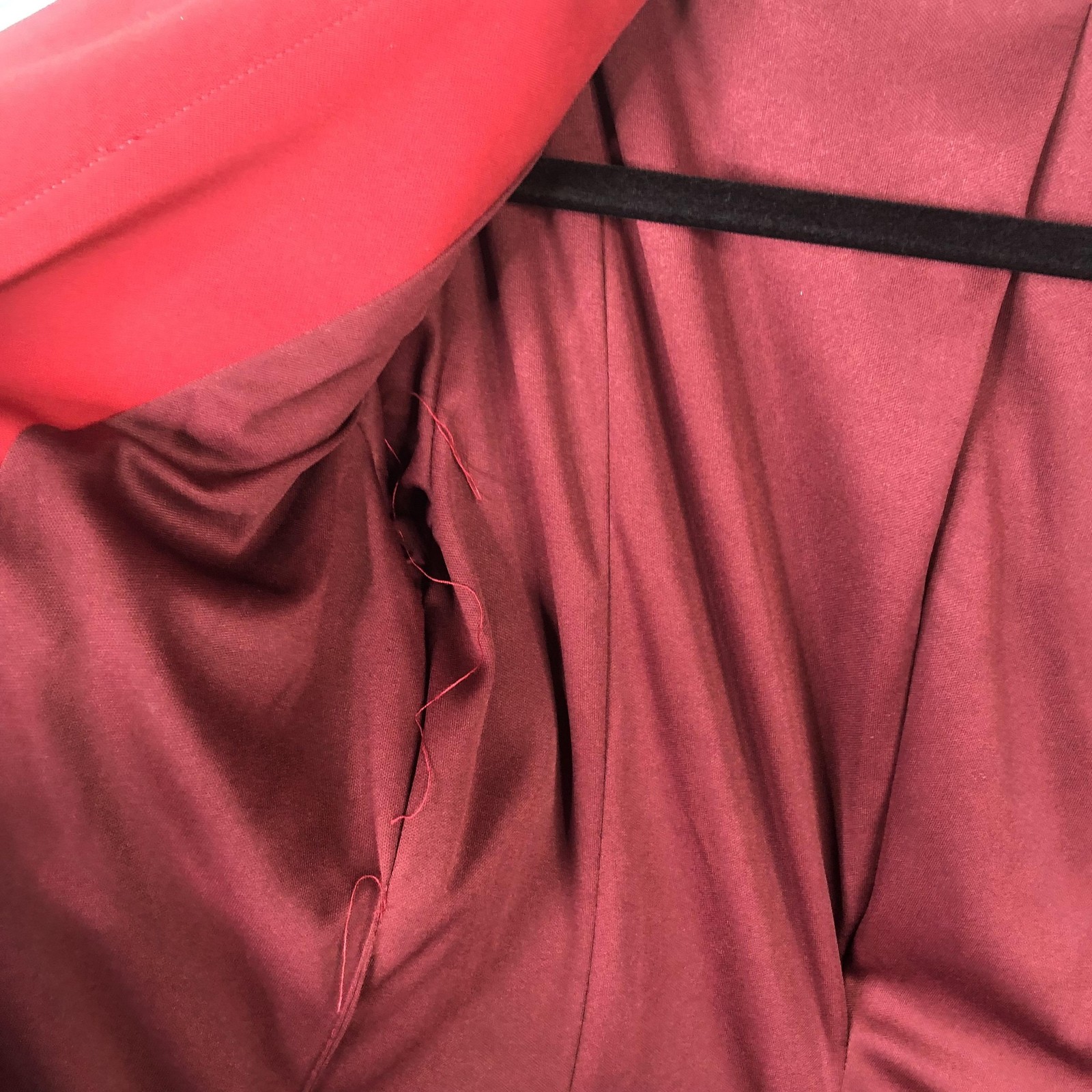 Issue New York Dress Womens M Red Ruffle Jacket Mini Long Sleeve Party Cocktail
