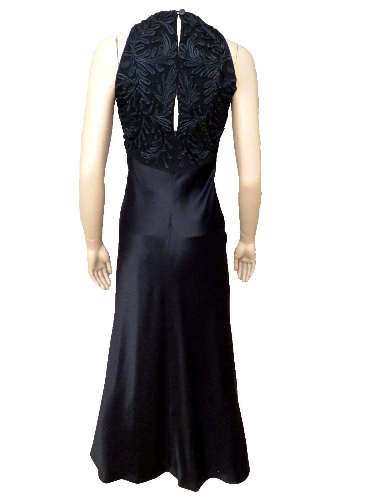 Carmen Marc Valvo Gown Maxi Dress Size 4 S Embroidered Neiman Whimsigoth Fairy