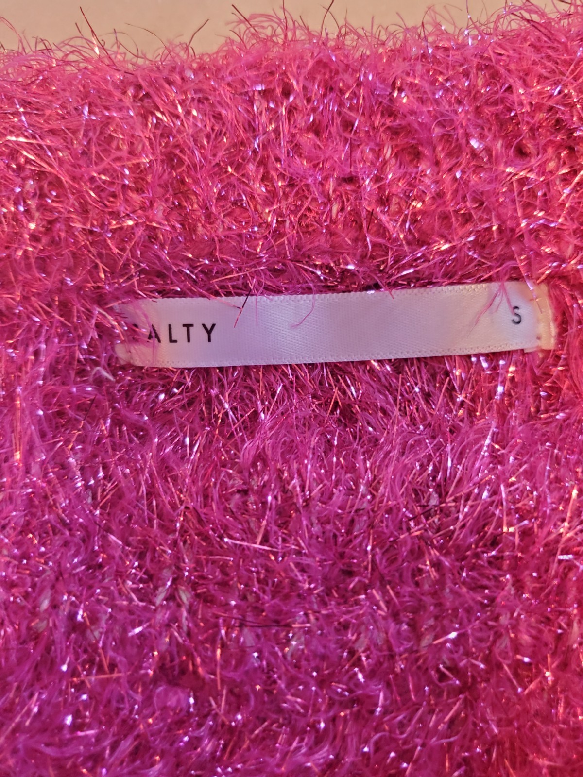 Salty Pink Metallic 60% polyester 20% Acrylic 20% Metallic Dress Women’s S C8