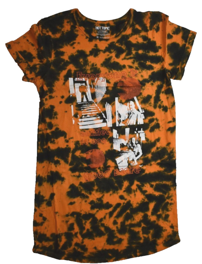 Halloween Michael Myers One Good Scare Tie-Dye Juniors T-Shirt Dress NWT XS-XL