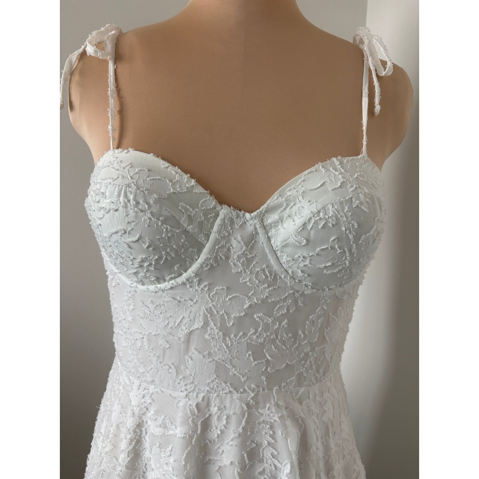 Bustier Corset Style Fit & Flare Sz M Coquette Bride Elopement Boho Fairytale