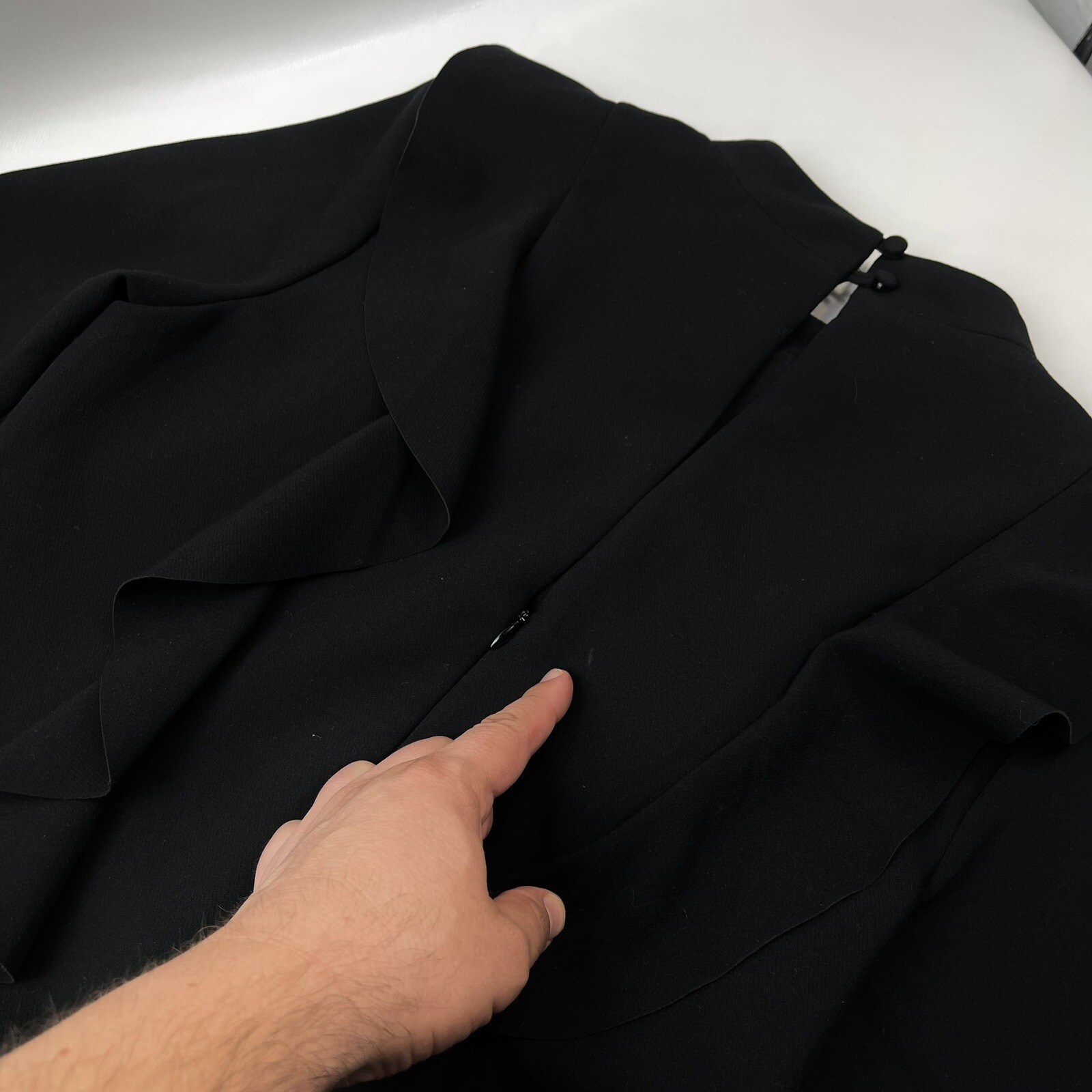 Banana Republic Long Sleeve Goth Dark Black Dress Women’s Size 6 Formal/Casual