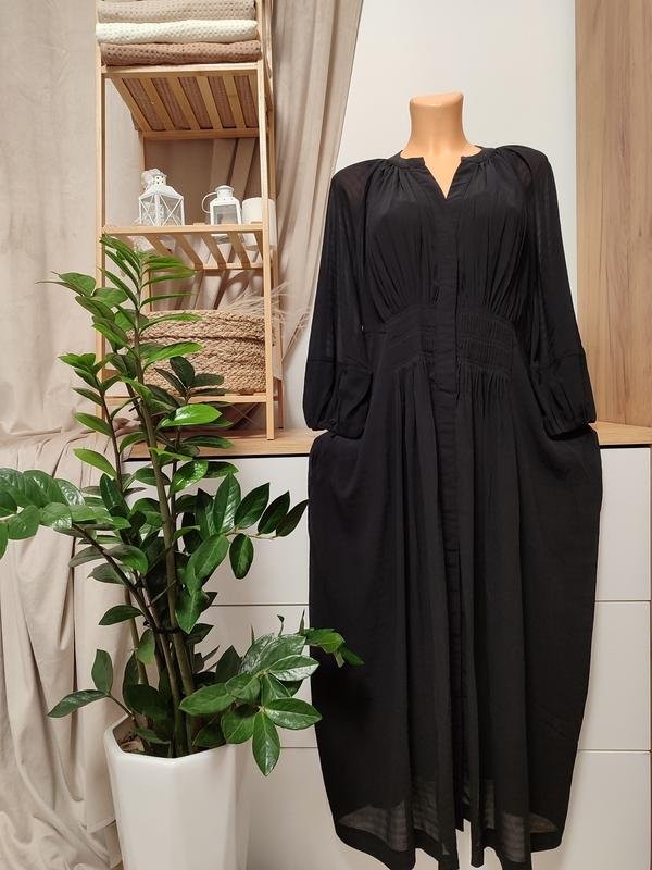 Women French Connection dress black chiffon 40/L