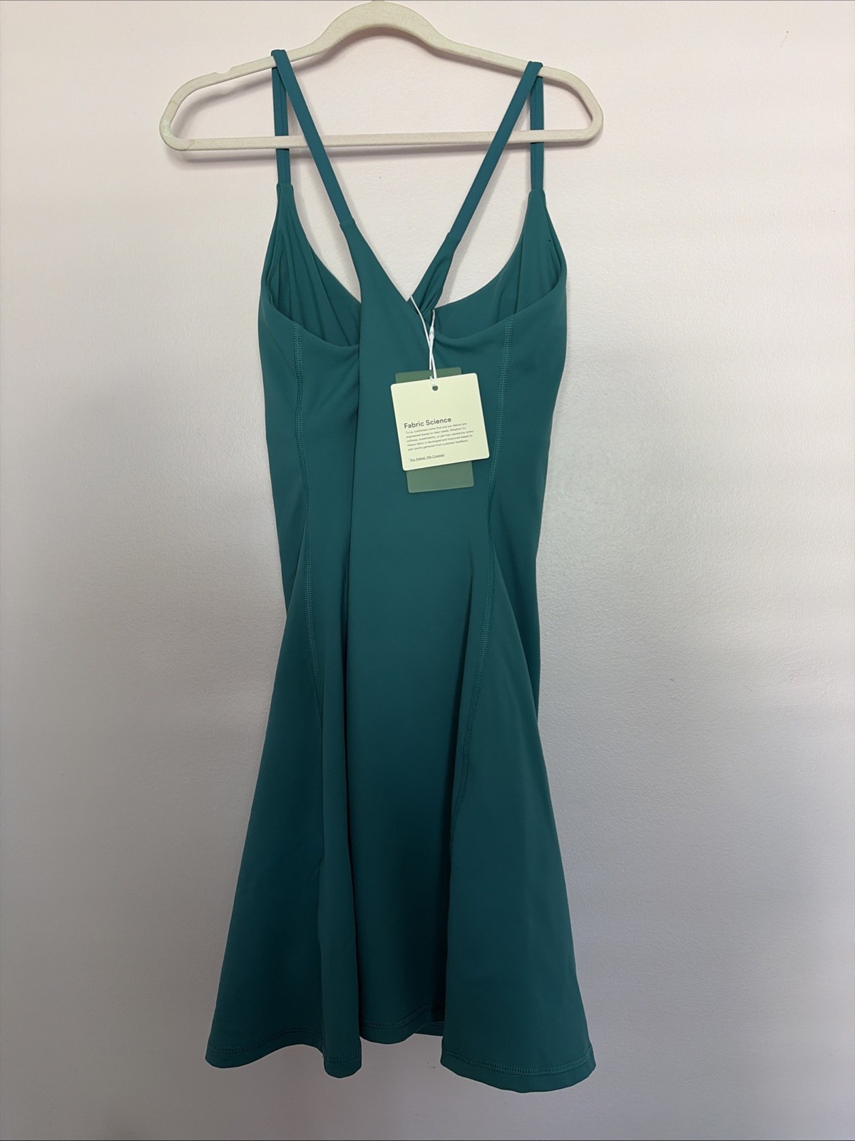 Womens Halara Green SoftlyZero Plush Sleeveless Athletic Dress with Skort XS NWT