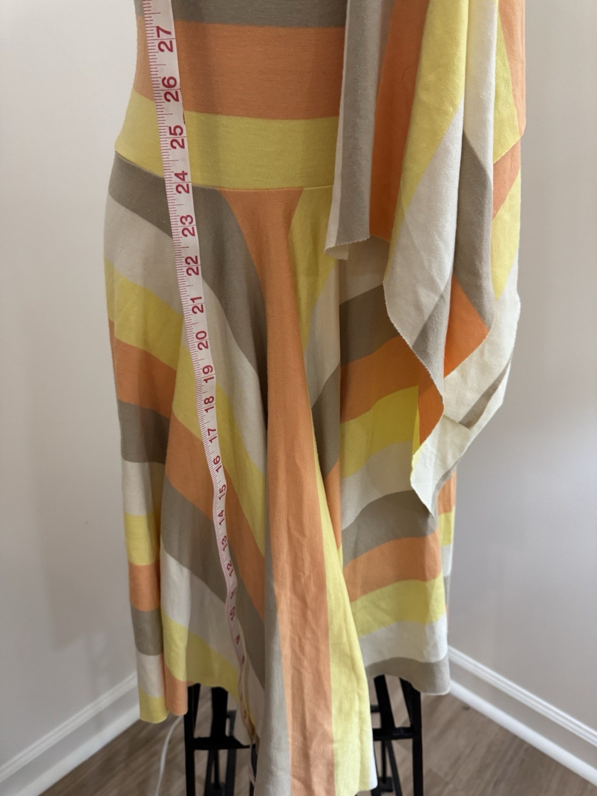 Tiffany Alana Strapless Multicolor Striped Knit Dress SZ M/L Vintage Y2K 20+YO