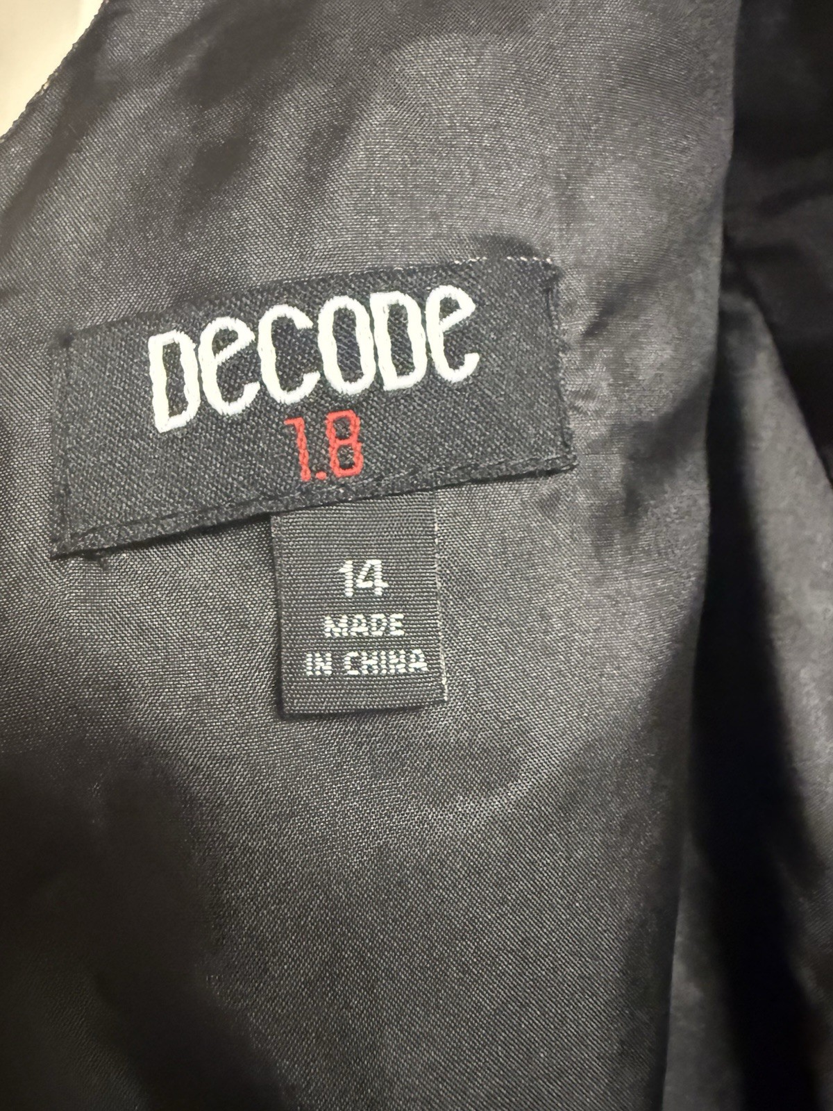 Decode 1. 8 dress