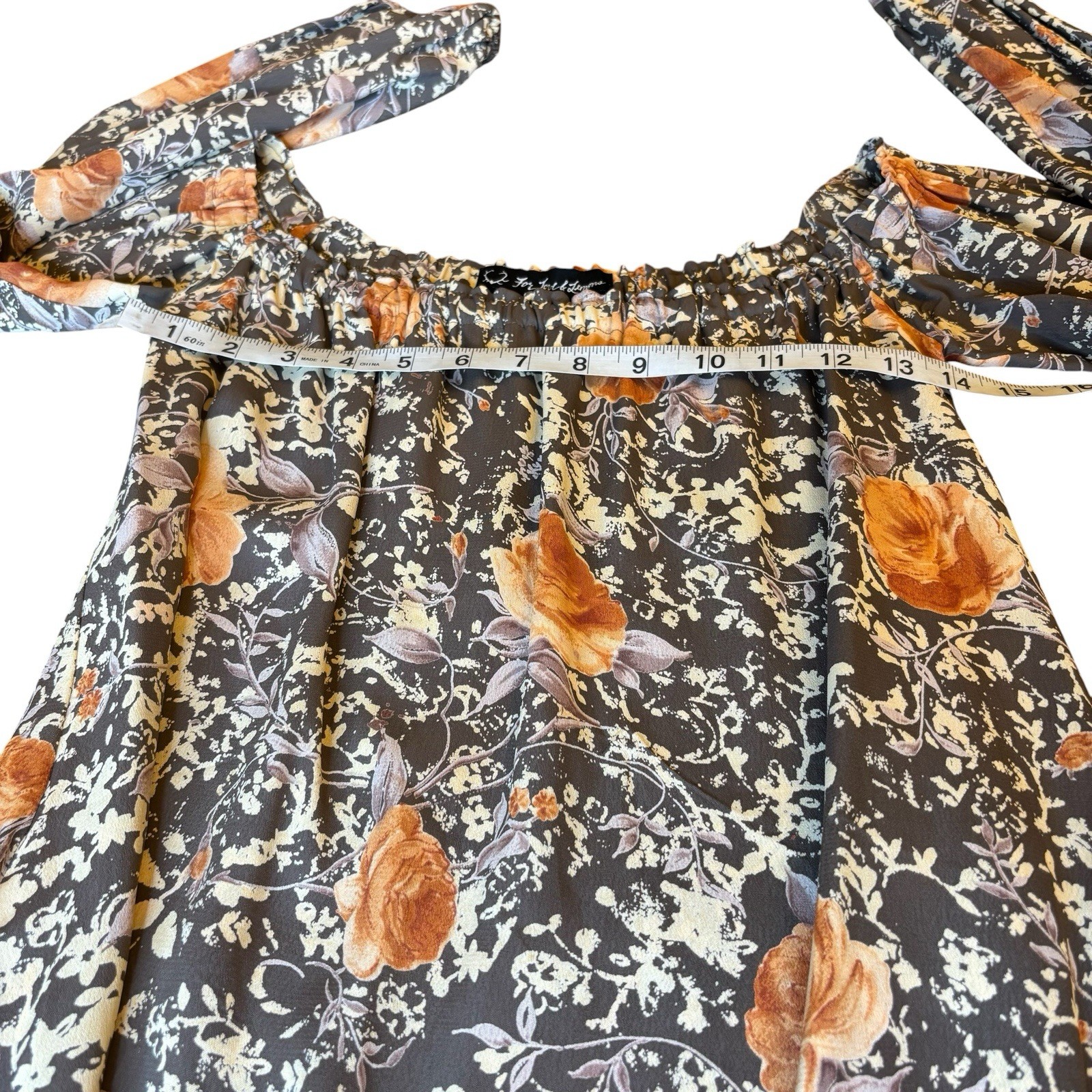 For Love And Lemons Wilson Mini Dress Small Rose Acid Wash Boho Coquette Garden