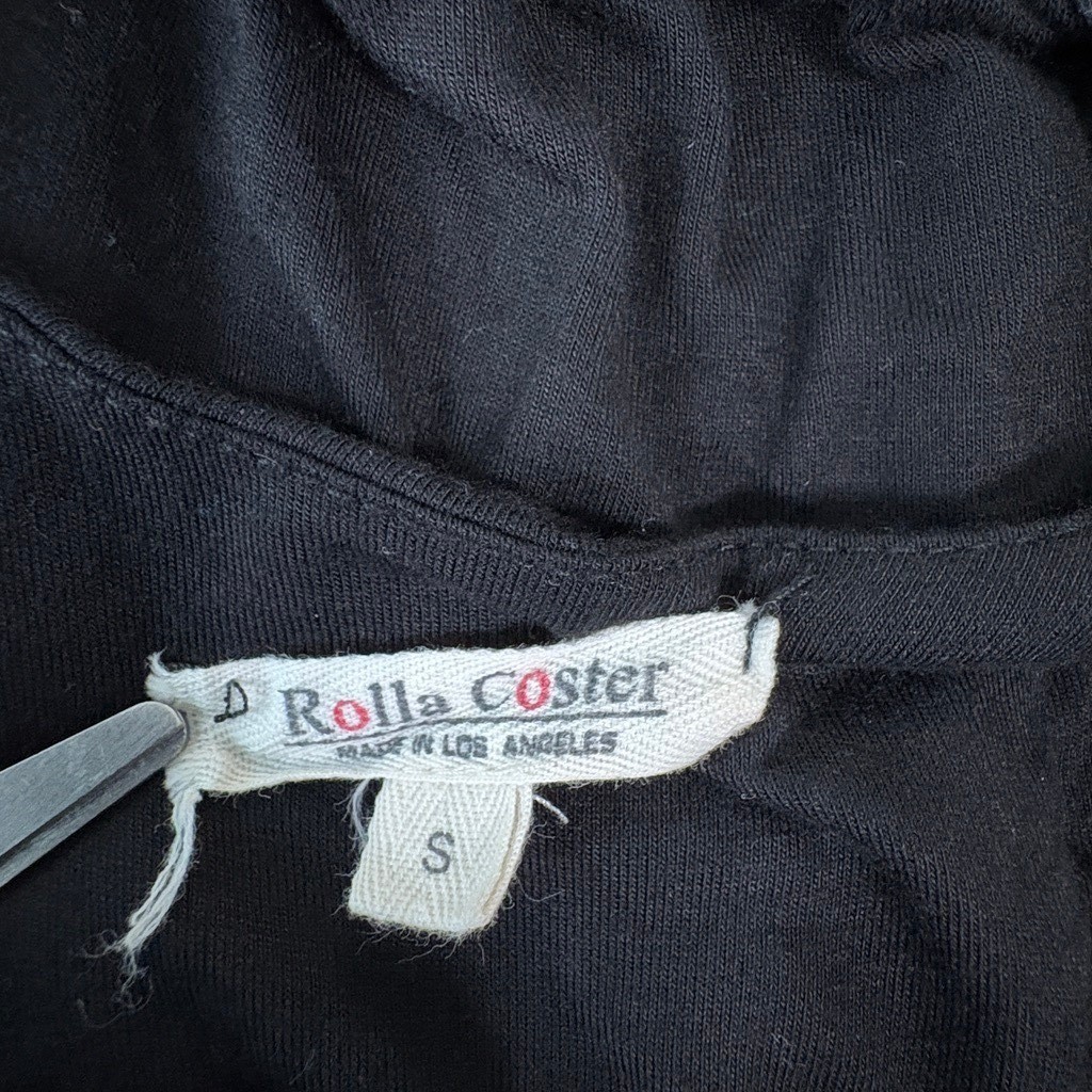 Rolla Coster Dress Womens Small Black Maxi Racerback Sleeveless Beach Travel