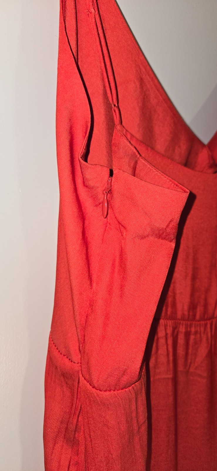 NWT Banana Republic Cami Tiered Maxi Dress Rust Red Womens 16