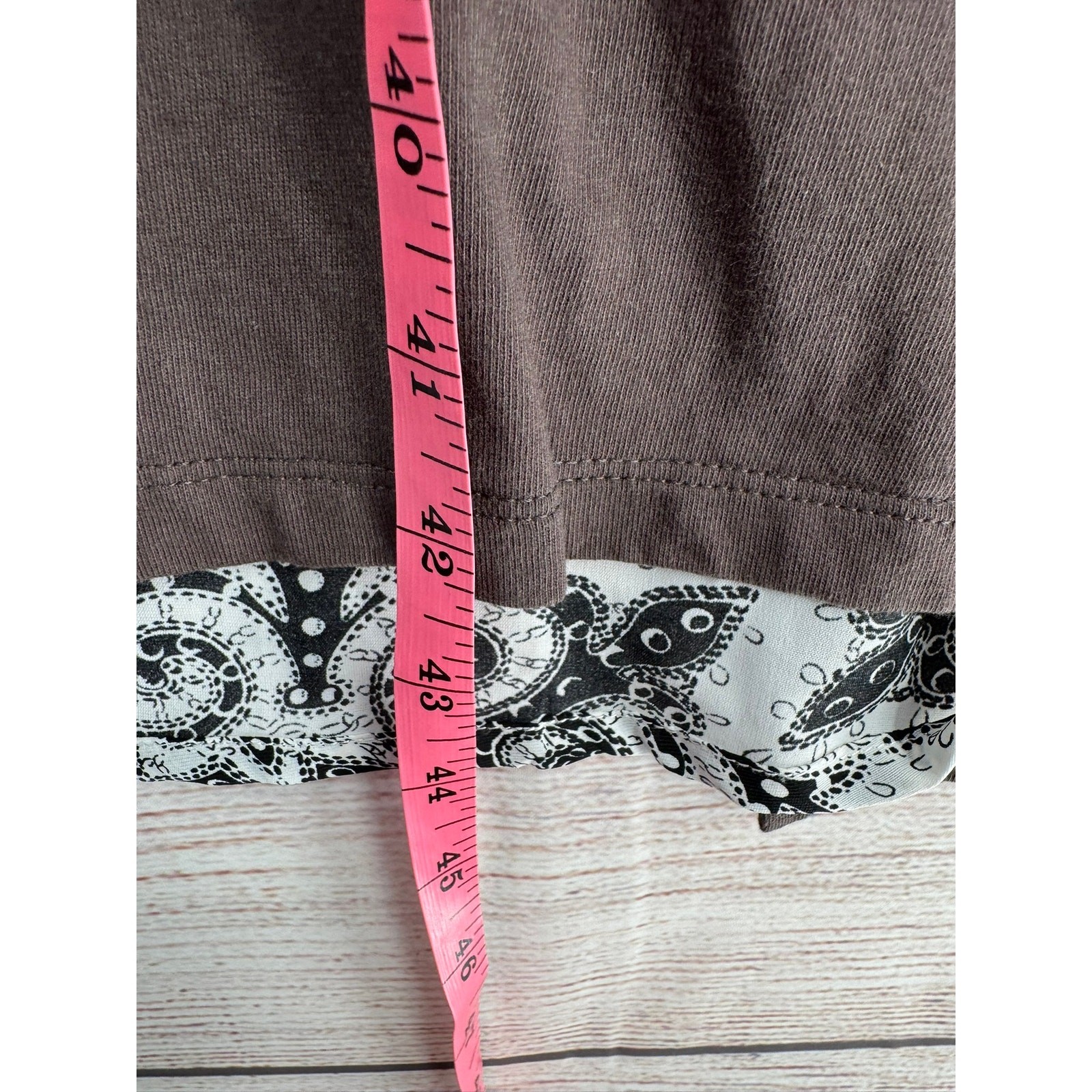 As Know As Plus Paisley Open Back Maxi T-Shirt Dress Womens 2X Brown White Black