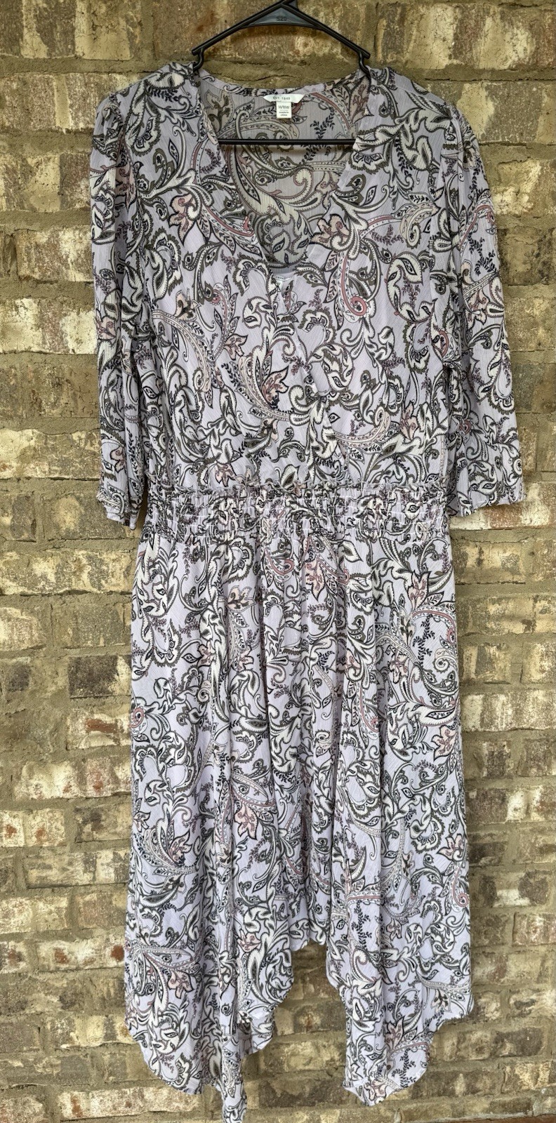 Cato Est 1946 Purple Paisley Floral High Low Dress Women’s Size 14/16W
