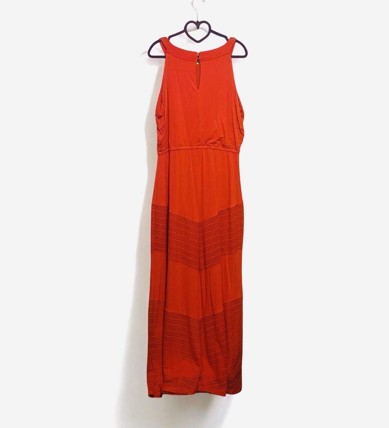 Elegant Orange Maxi Dress