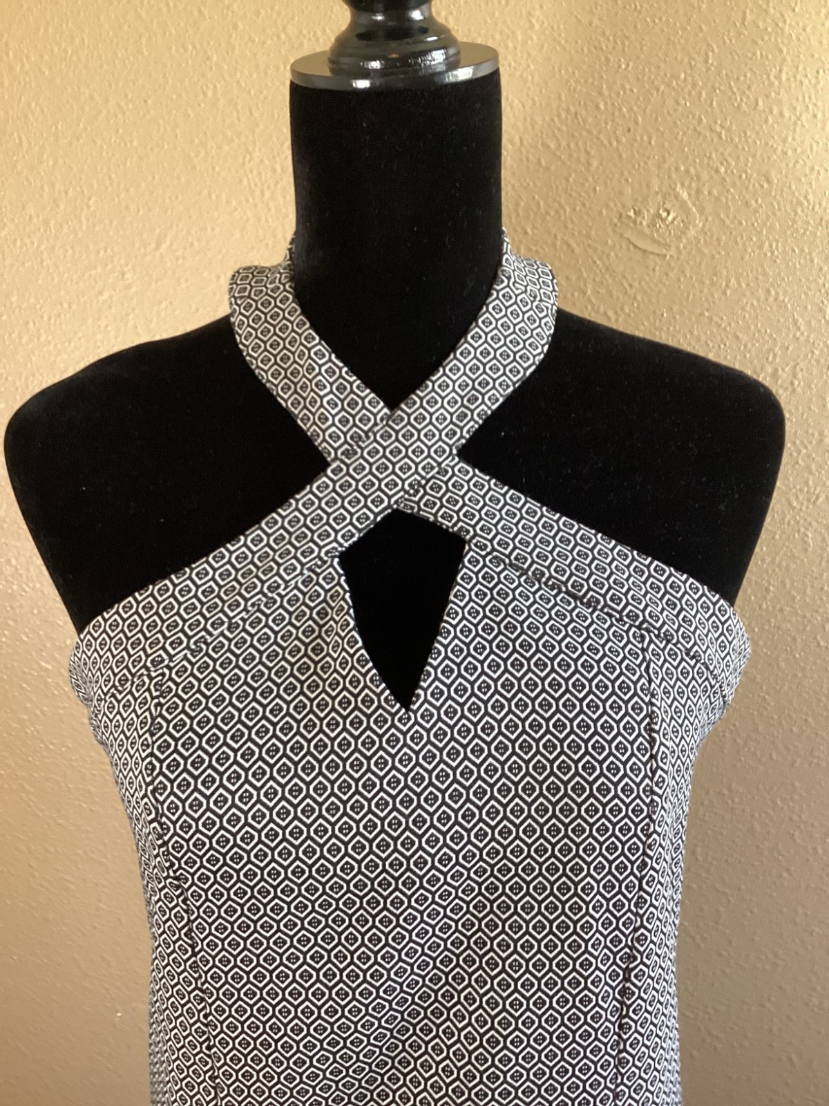 Isabella Halter Dress Geometric Size XL