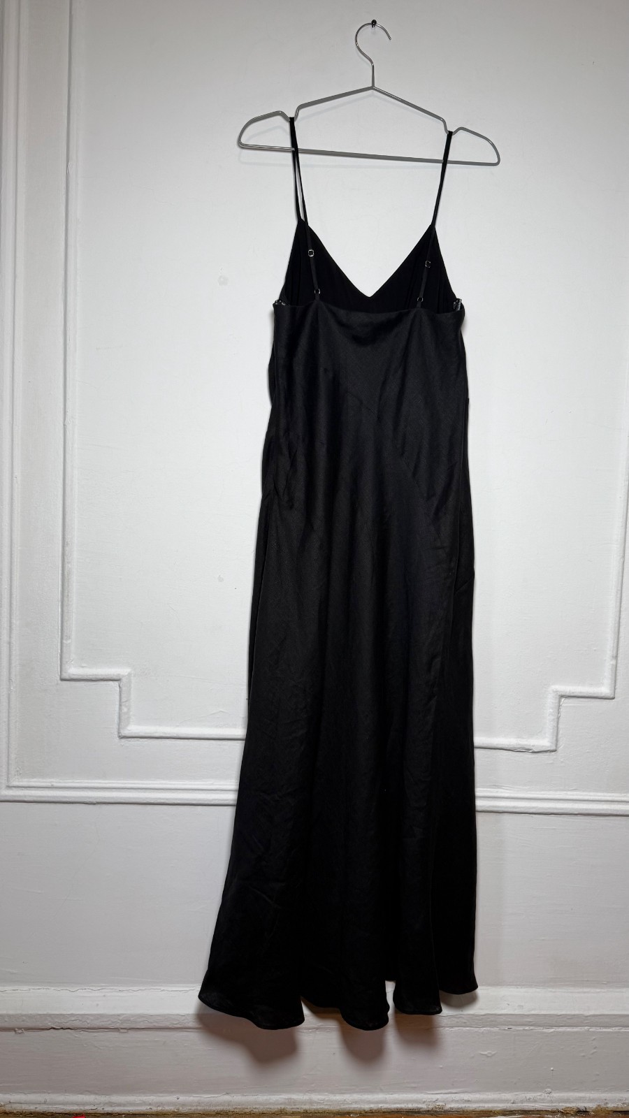 Favorite Daughter Josette Dress Black Linen Maxi NWT Size 6 Jan 2025 45FHRASR475