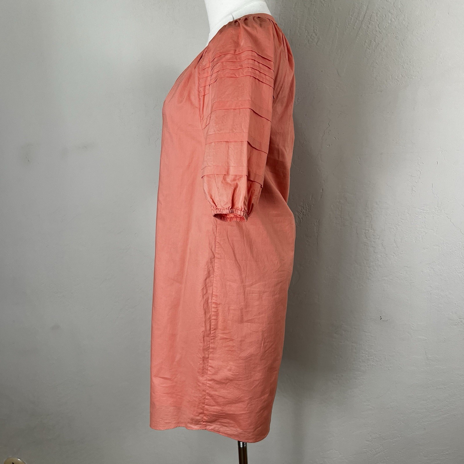 ANNA CATE Shift Mini Dress Size Small Haley Coral Orange Classic Beach Resort