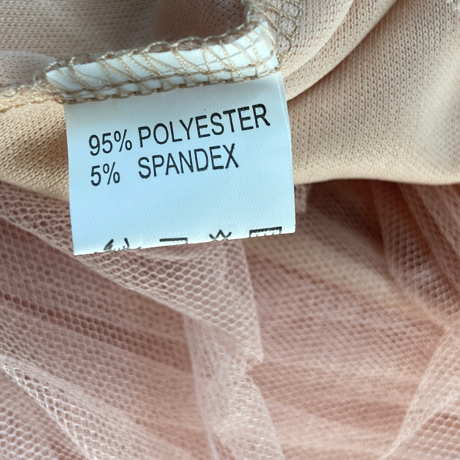 Cupshe Peach Pink Rose Gold Sequined Tulle Evening Dress Gown Womens Large NWT