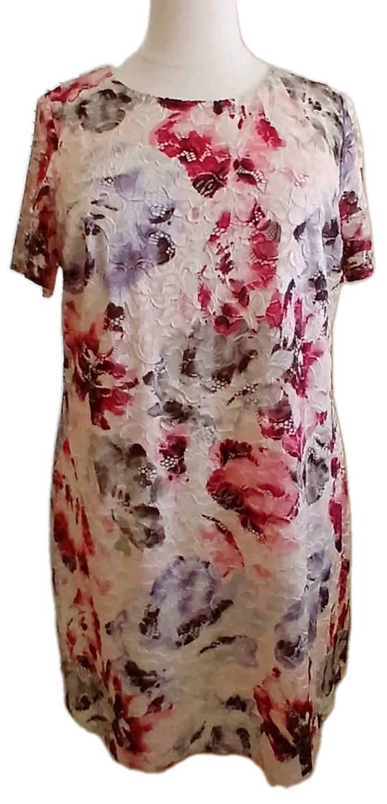 AVENUE Womens 22/24 Floral Spring Easter Lace Wedding Church Colorful Dress