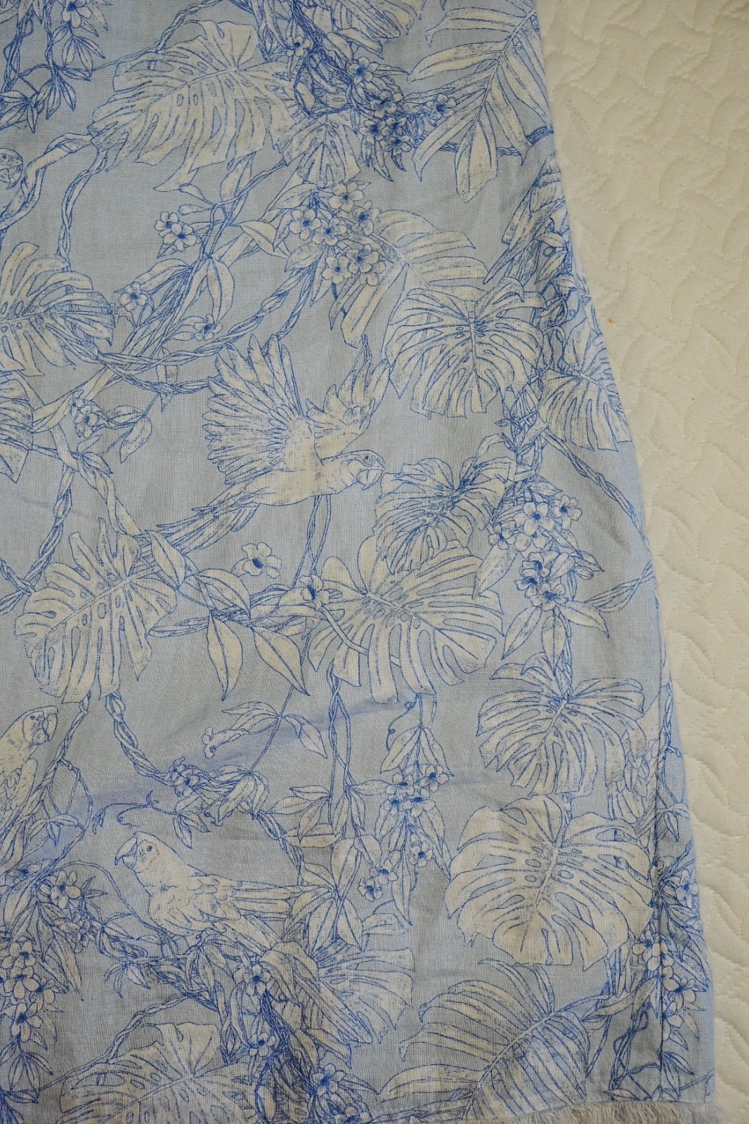 Tommy Bahama Tropical Parrots Linen Dress M Dress