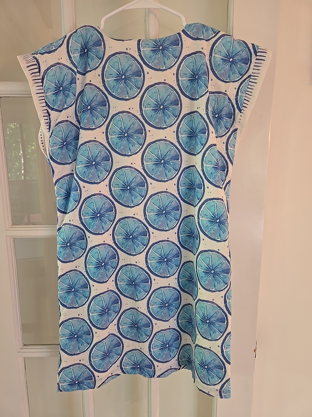Brooke Wright Floral Multicolor Sleeveless Tunic Mini Dress Boho Cottage Core SM