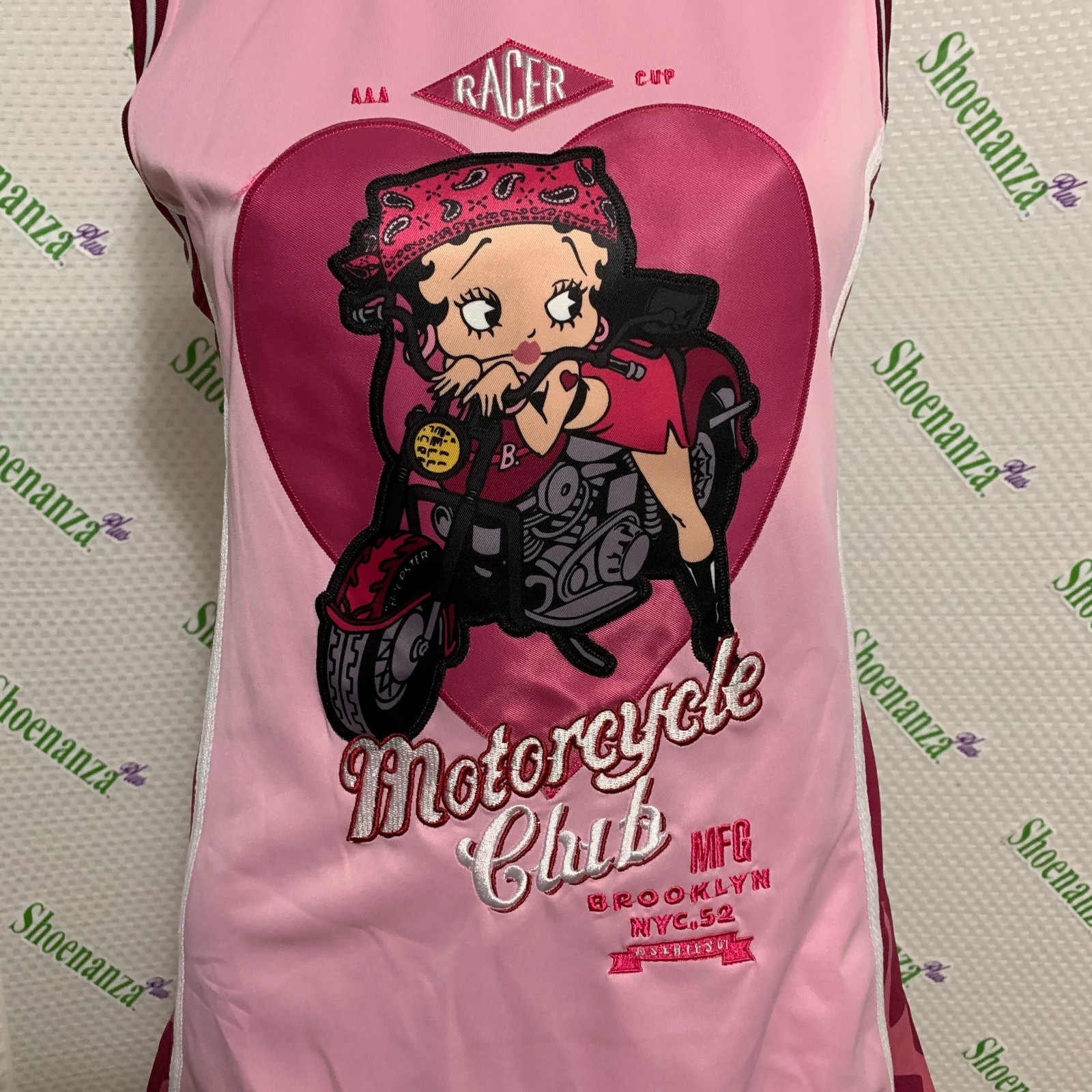 Headgear Classics Basketball Jersey Dress Betty Boop Motorcycle Club Pink L